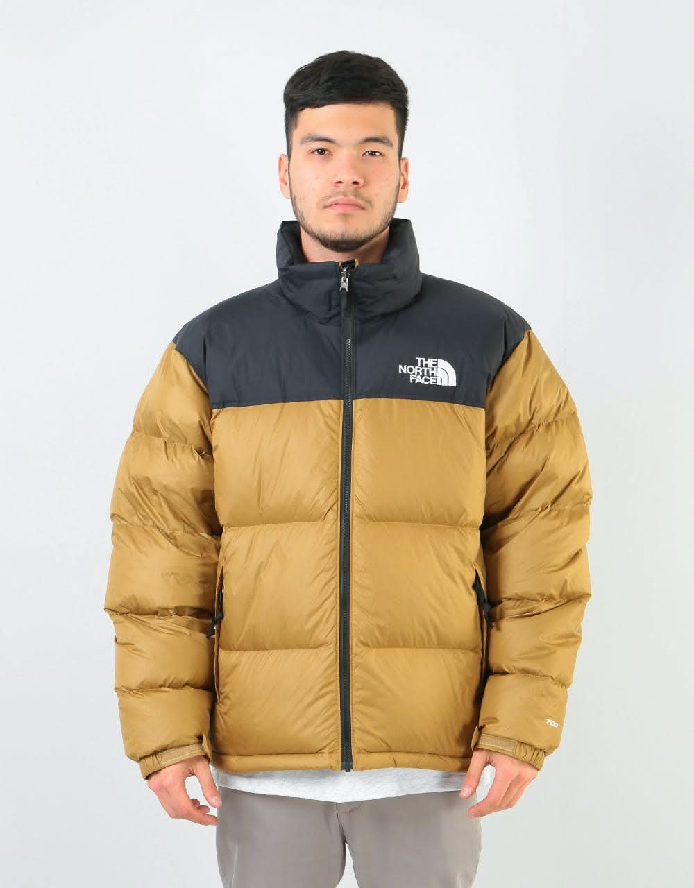 north face nuptse khaki