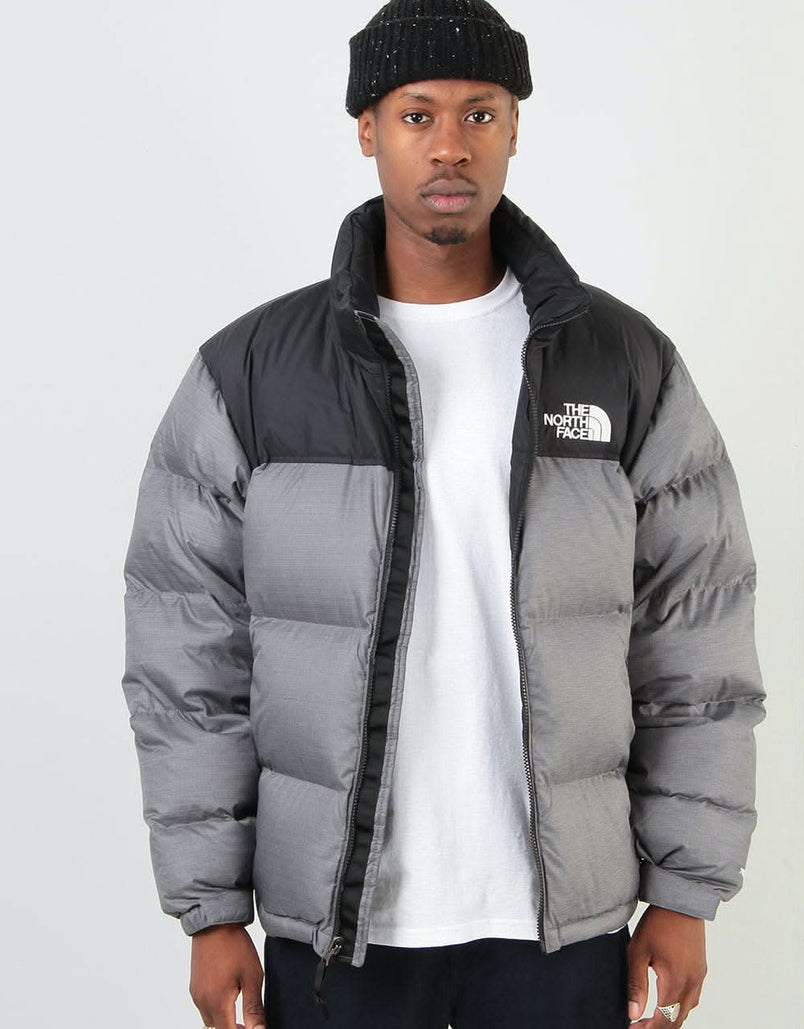 1996 retro nuptse jacket grey