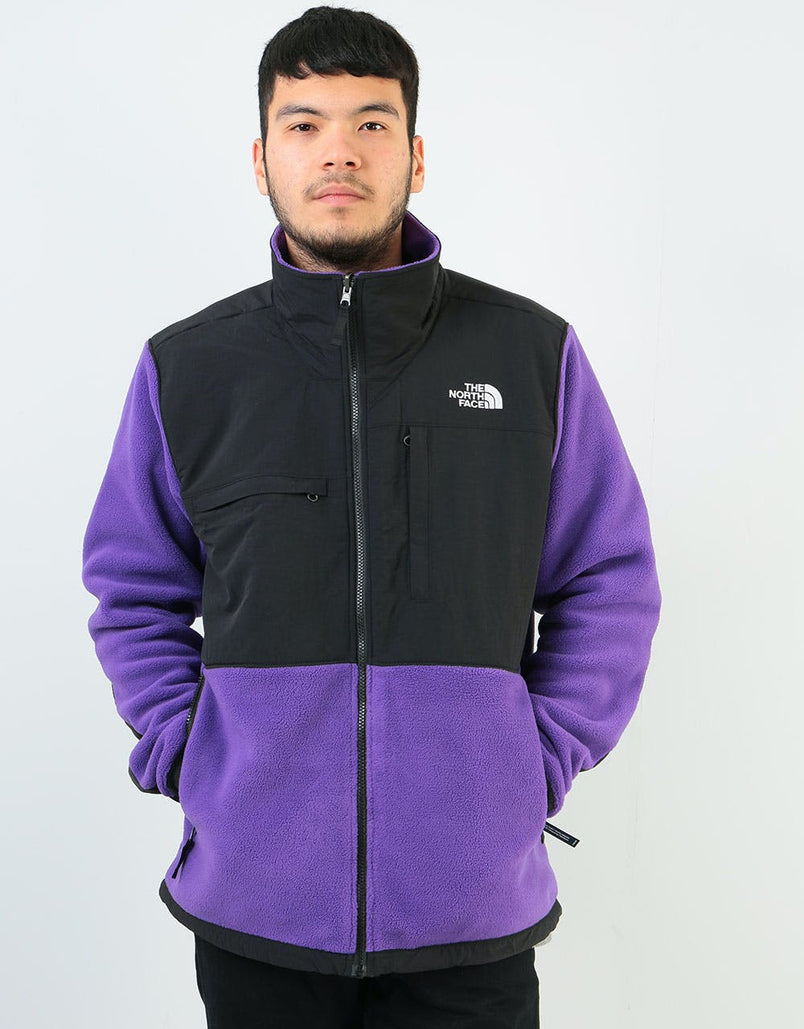 north face fleece jacket purple