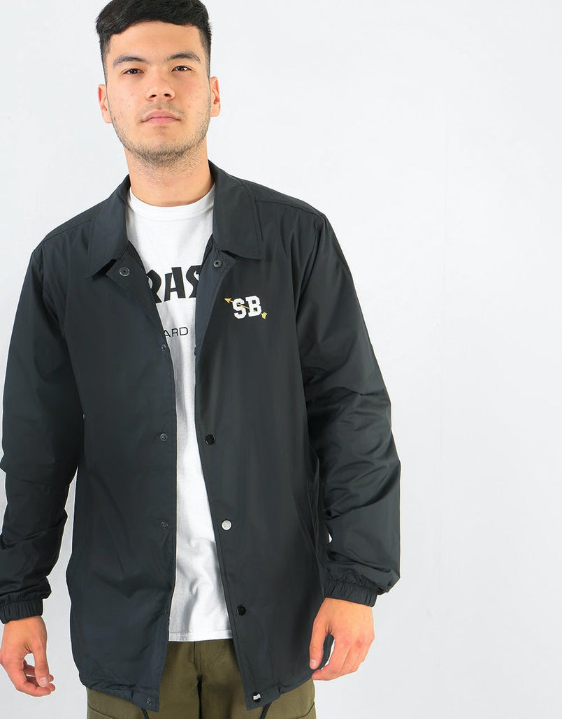 nike sb shield black coaches jacket