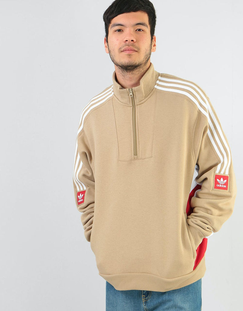 adidas modular flc 2 quarter zip sweatshirt