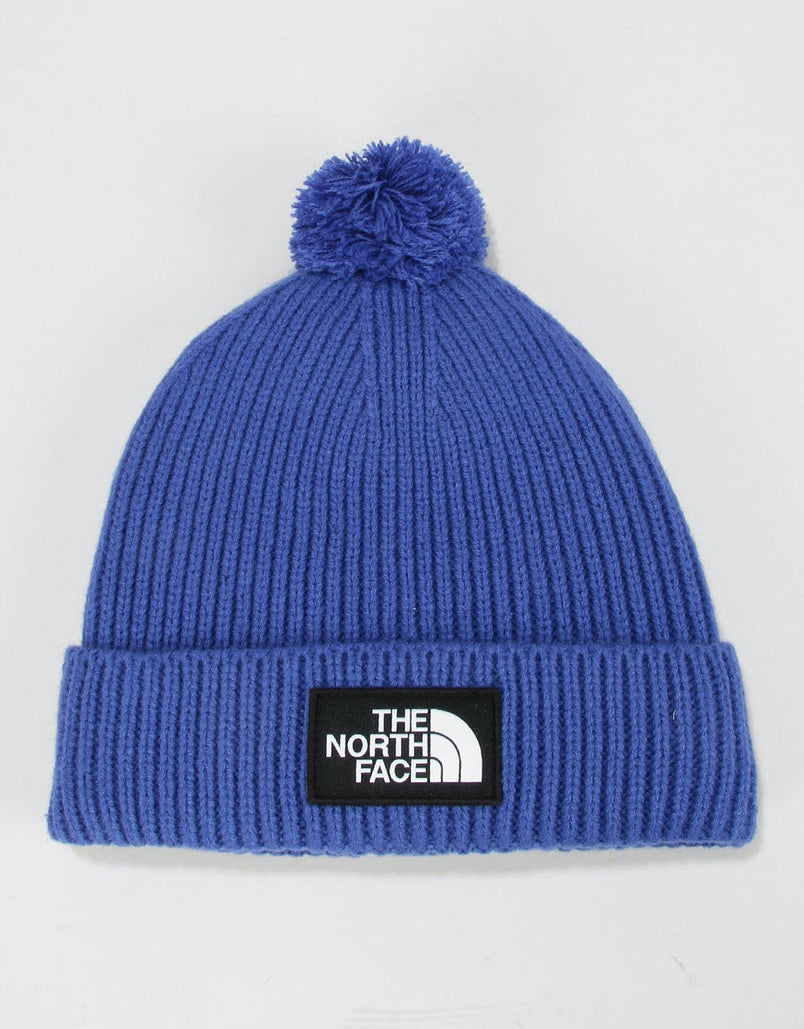 north face blue beanie