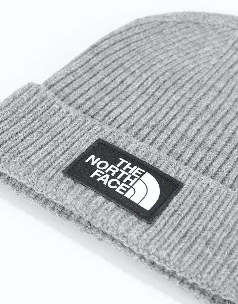 north face beanie grey