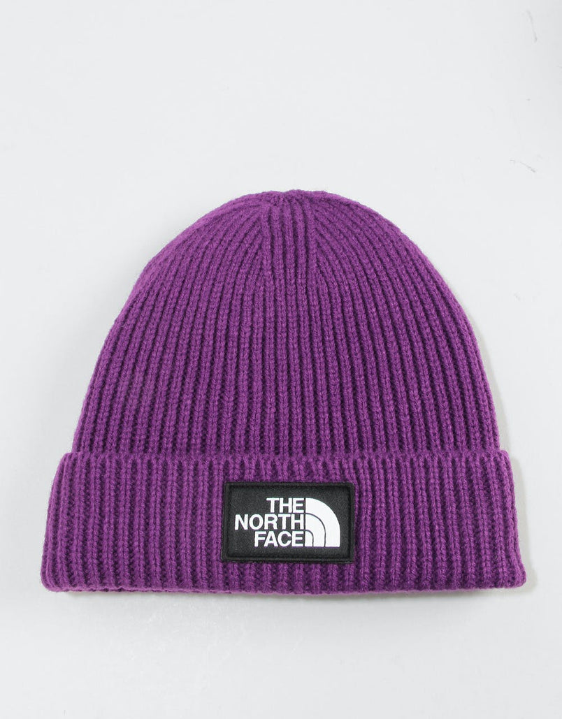 north face purple beanie