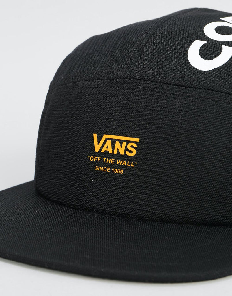 black vans 5 panel