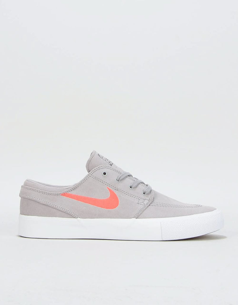 nike sb janoski atmosphere grey & white suede skate shoes