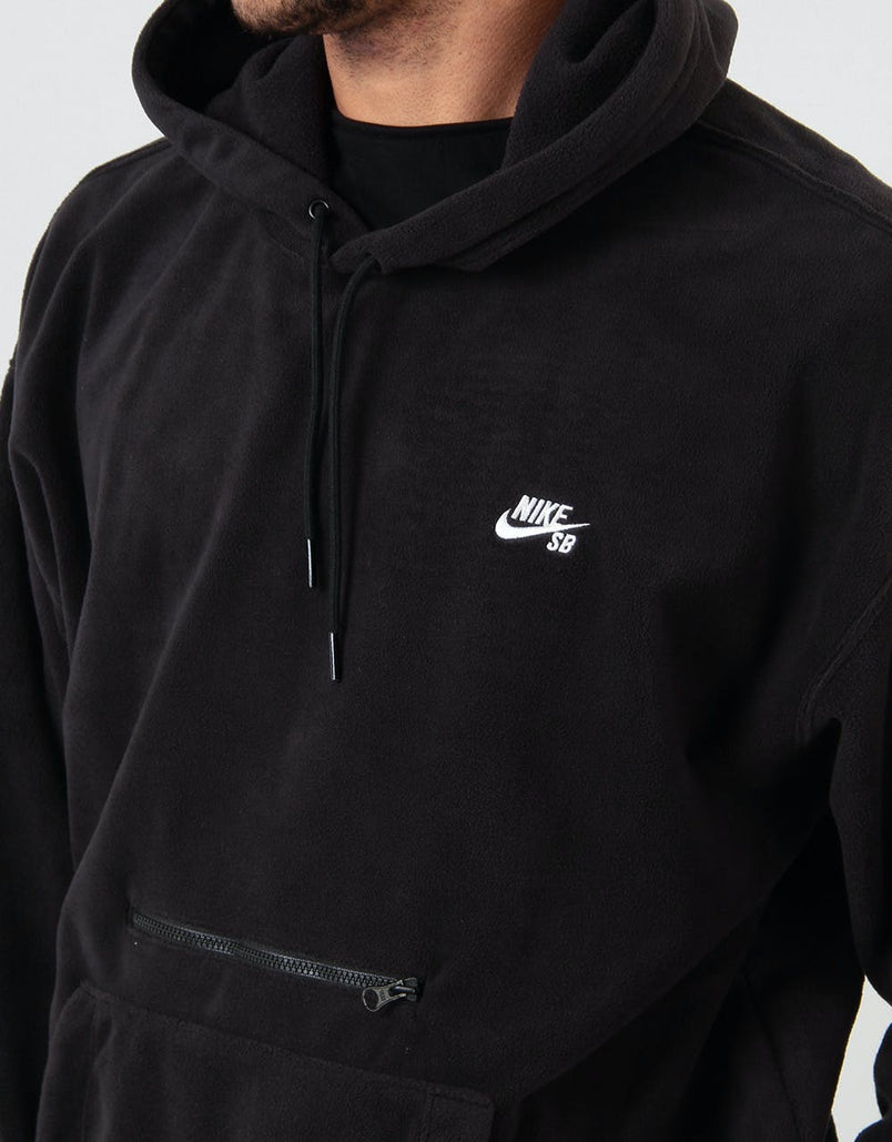 nike sb gfx truck fleece black & white hoodie