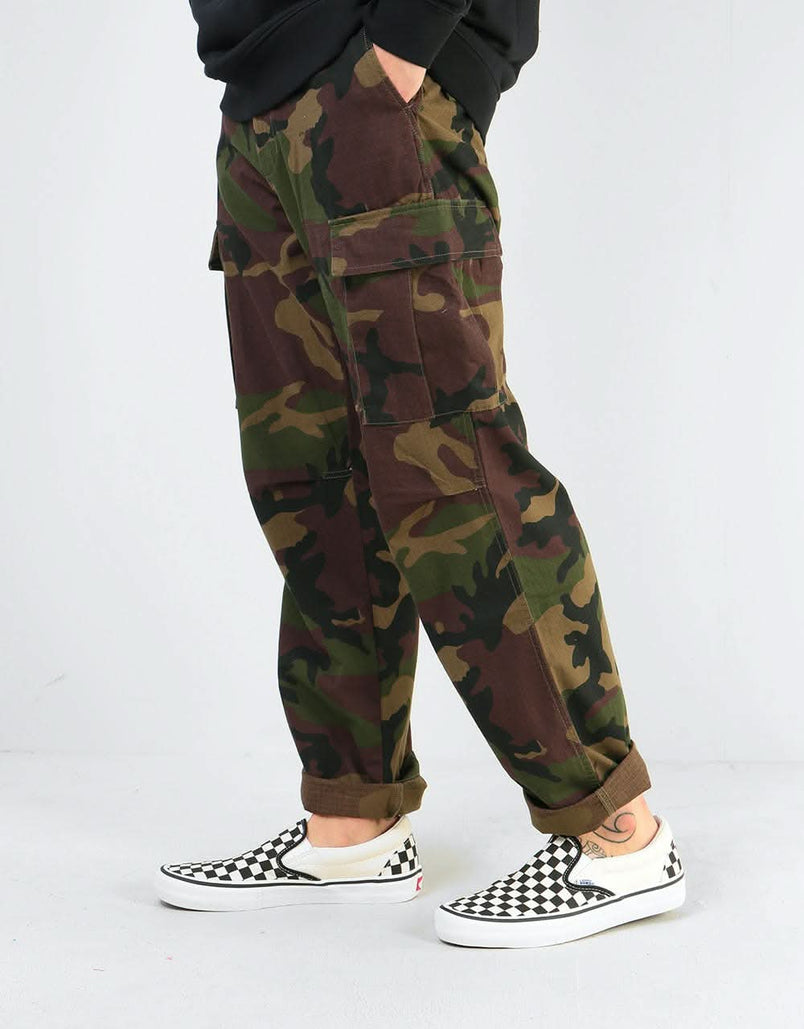 vans camo trousers