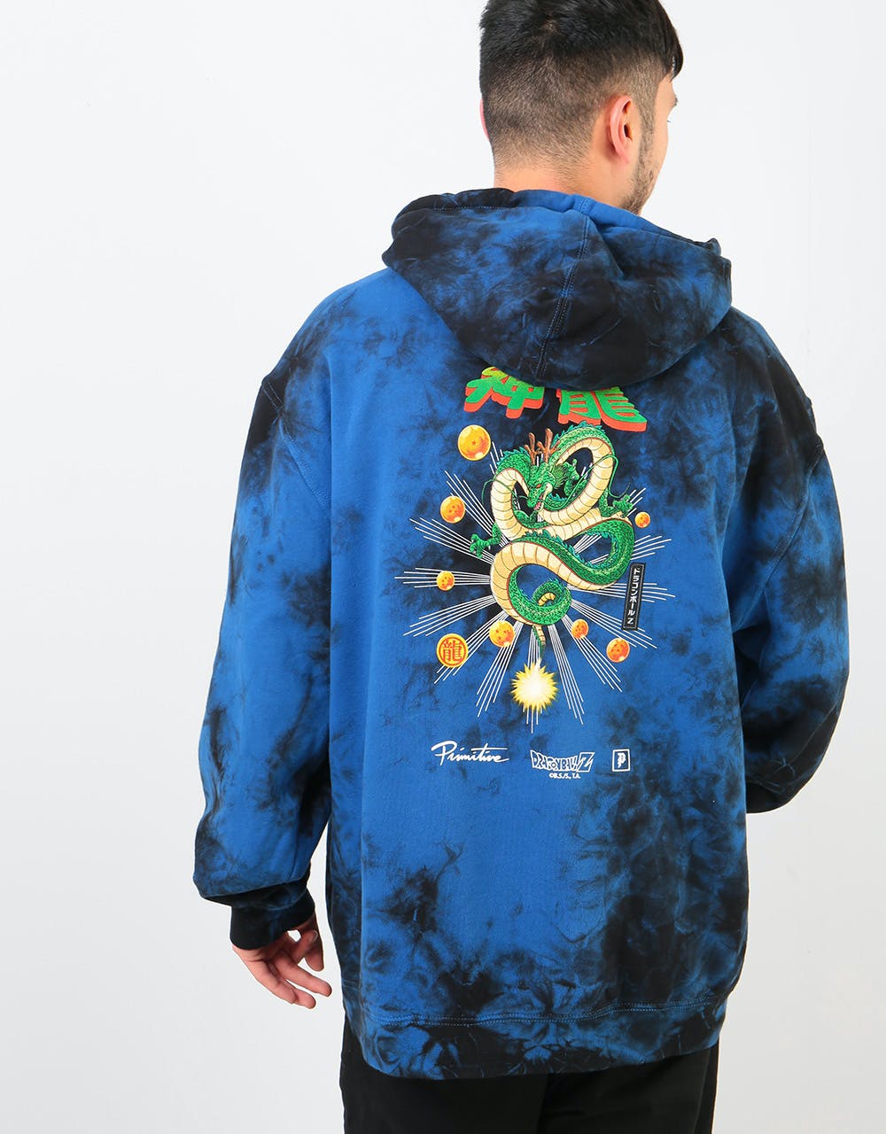 Primitive X Dragon Ball Z Shenron Wish Washed Pullover Hoodie Navy W Route One