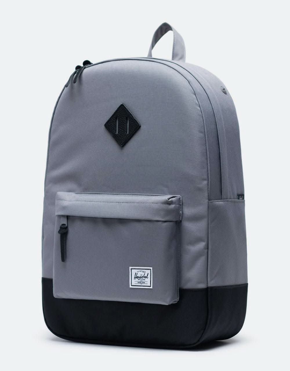 herschel backpack grey and black