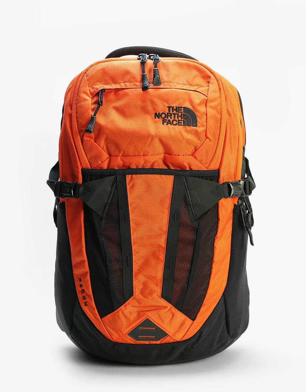 orange north face backpack