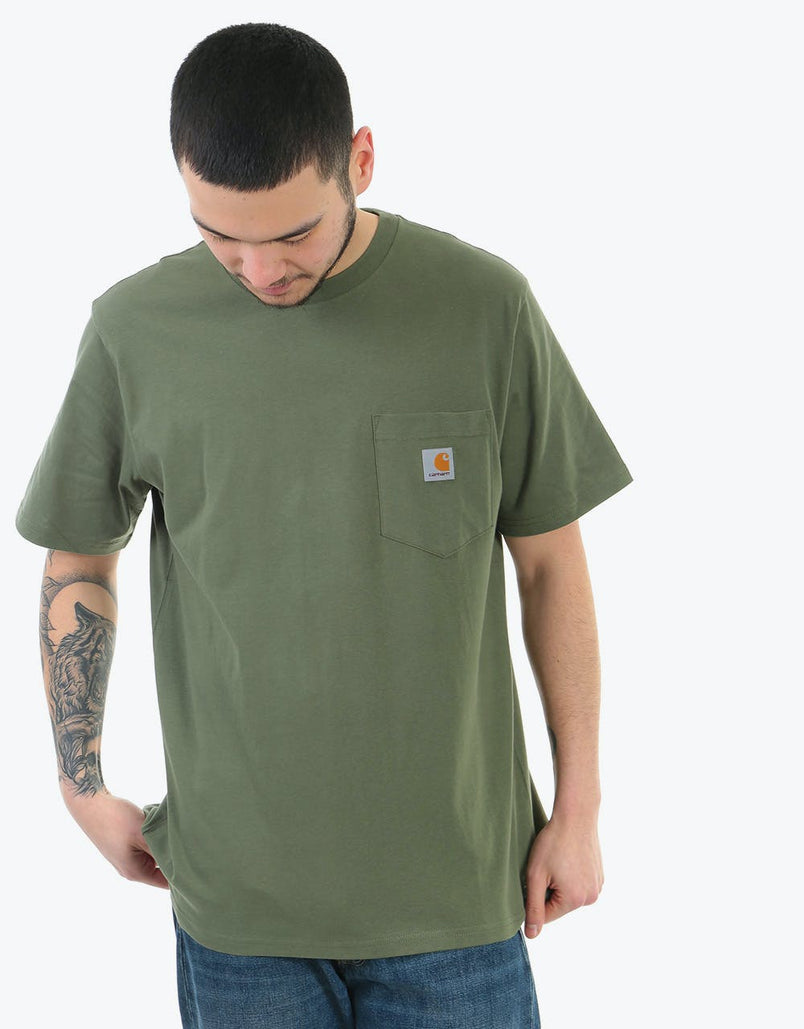 green t shirt with pocket