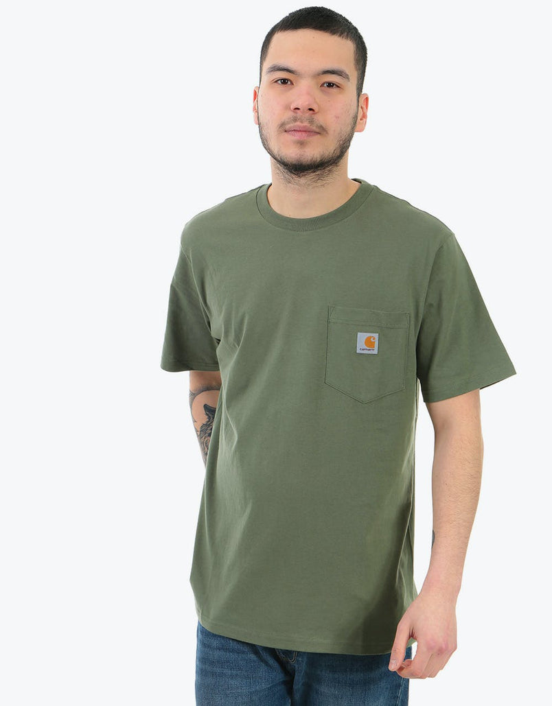 green t shirt with pocket
