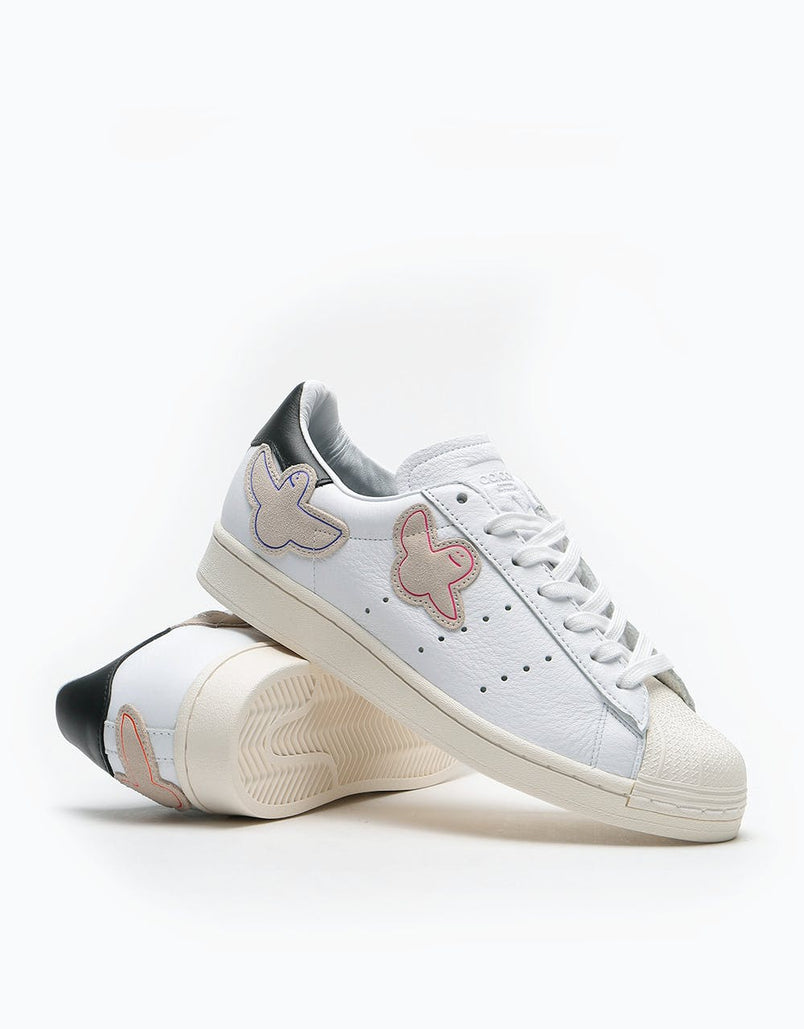 Adidas x Gonz Superstar 80's Skate Shoes - White/Core Black/Chalk Whit ...