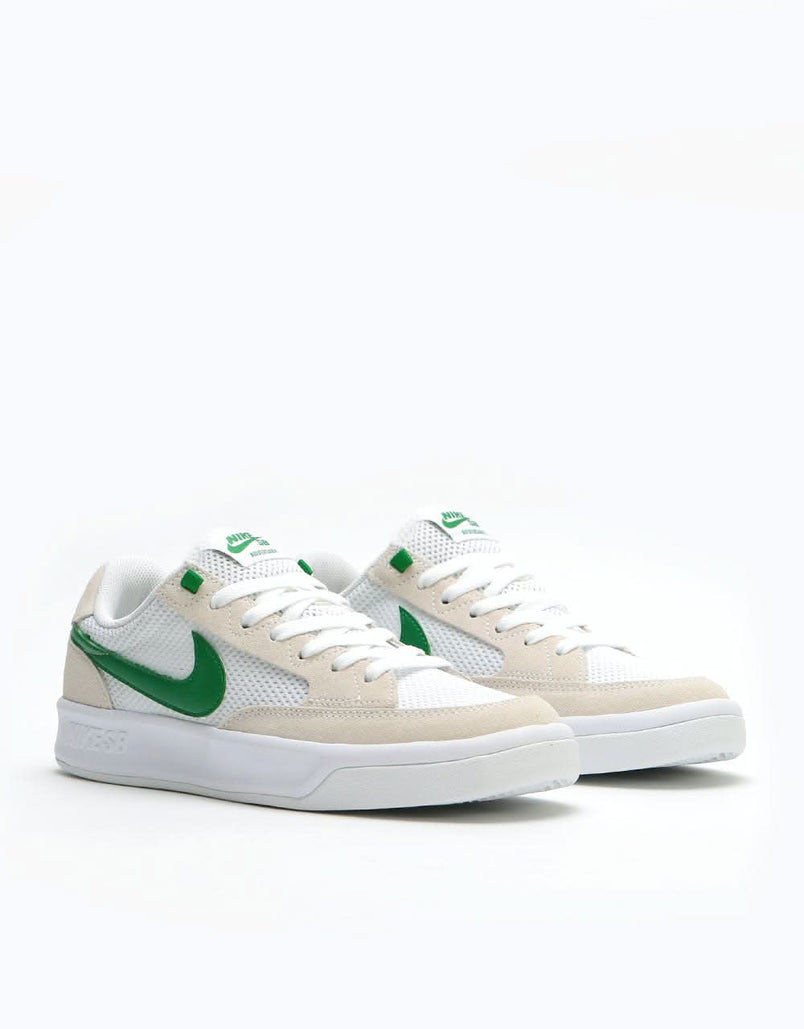 nike sb adversary white green