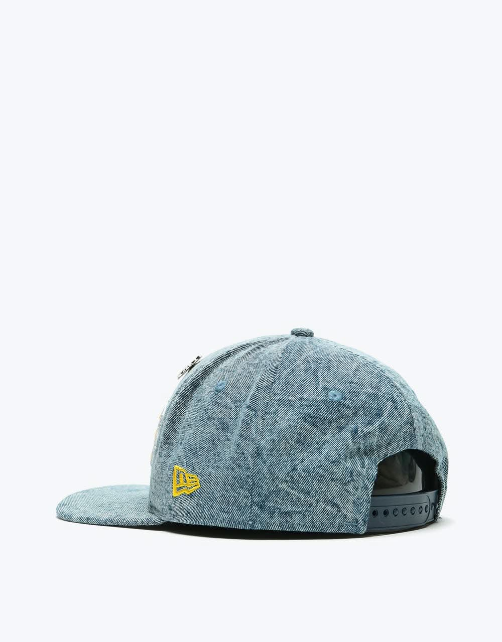 light blue fitted hat la