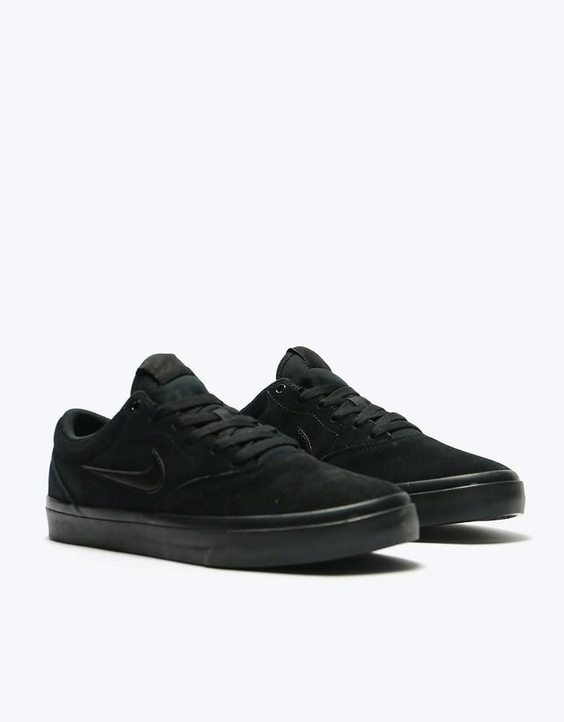 nike sb all black suede