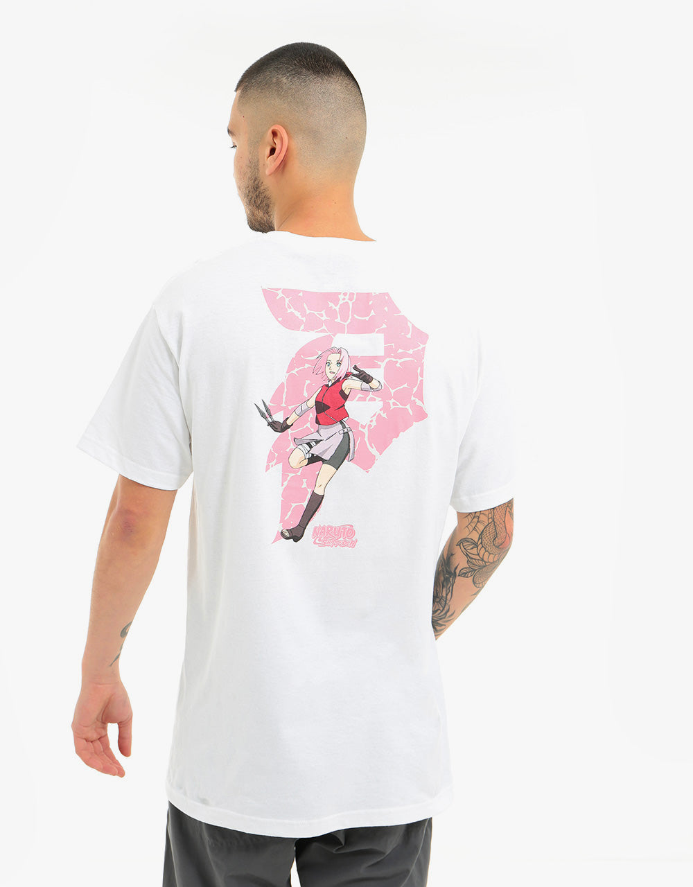 Primitive X Naruto Sakura Dirty P T Shirt White Route One