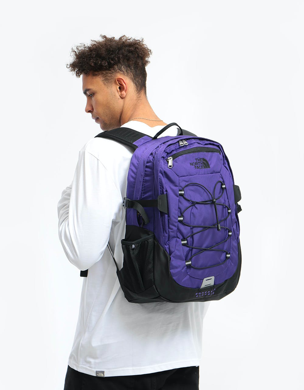 the north face backpack purple