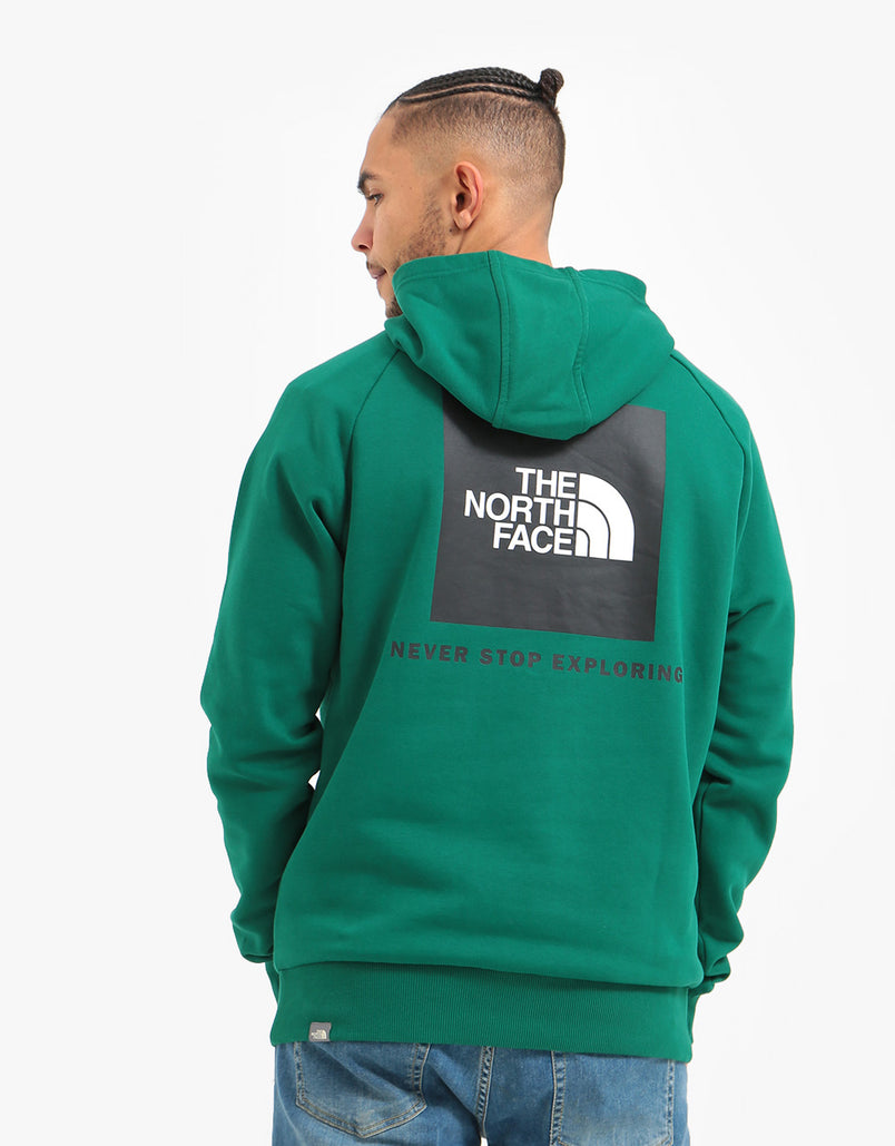 the north face red box pullover hoodie