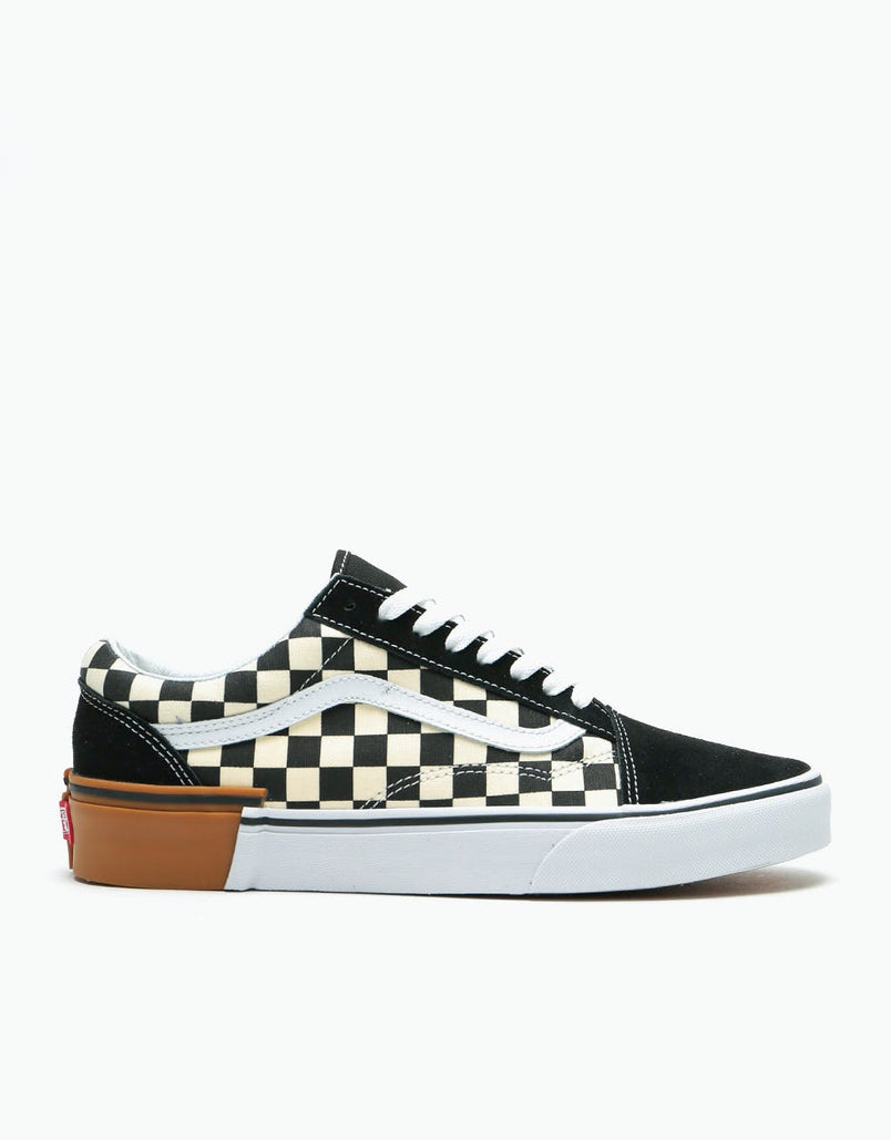 vans gum block checkerboard slip on