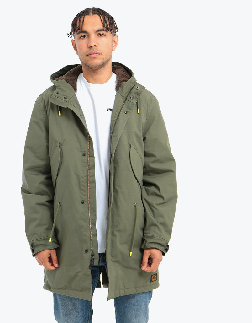 levi's mens lightweight fishtail parka olive night