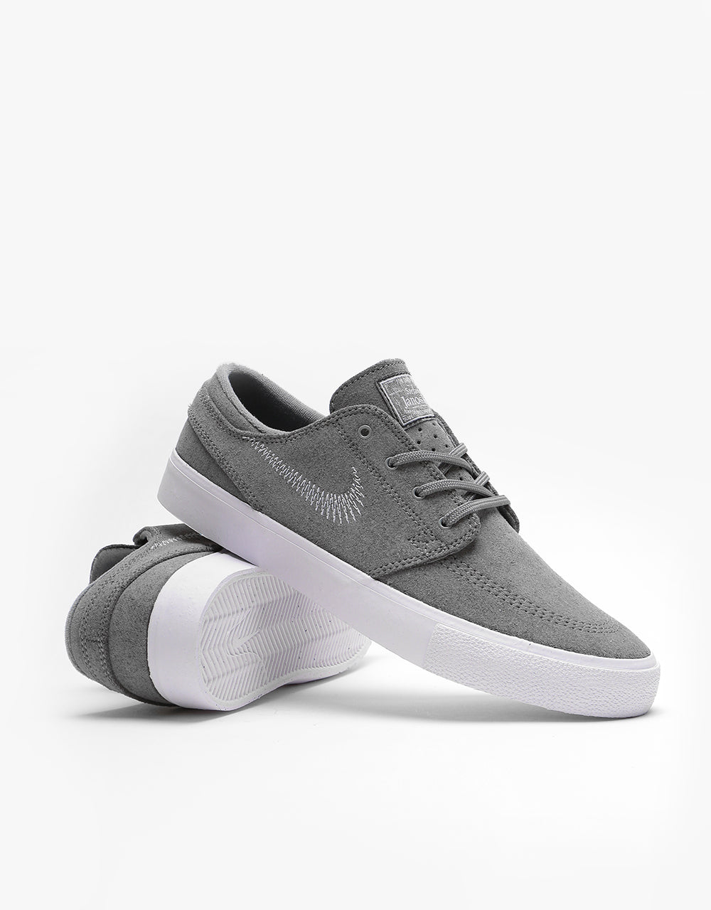 Nike Sb Zoom Stefan Janoski Fl Rm Skate Shoes Tumbled Grey White Tum Route One