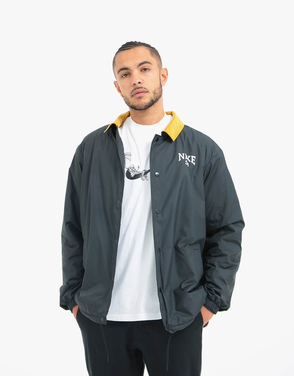 nike sb coaches jacket white