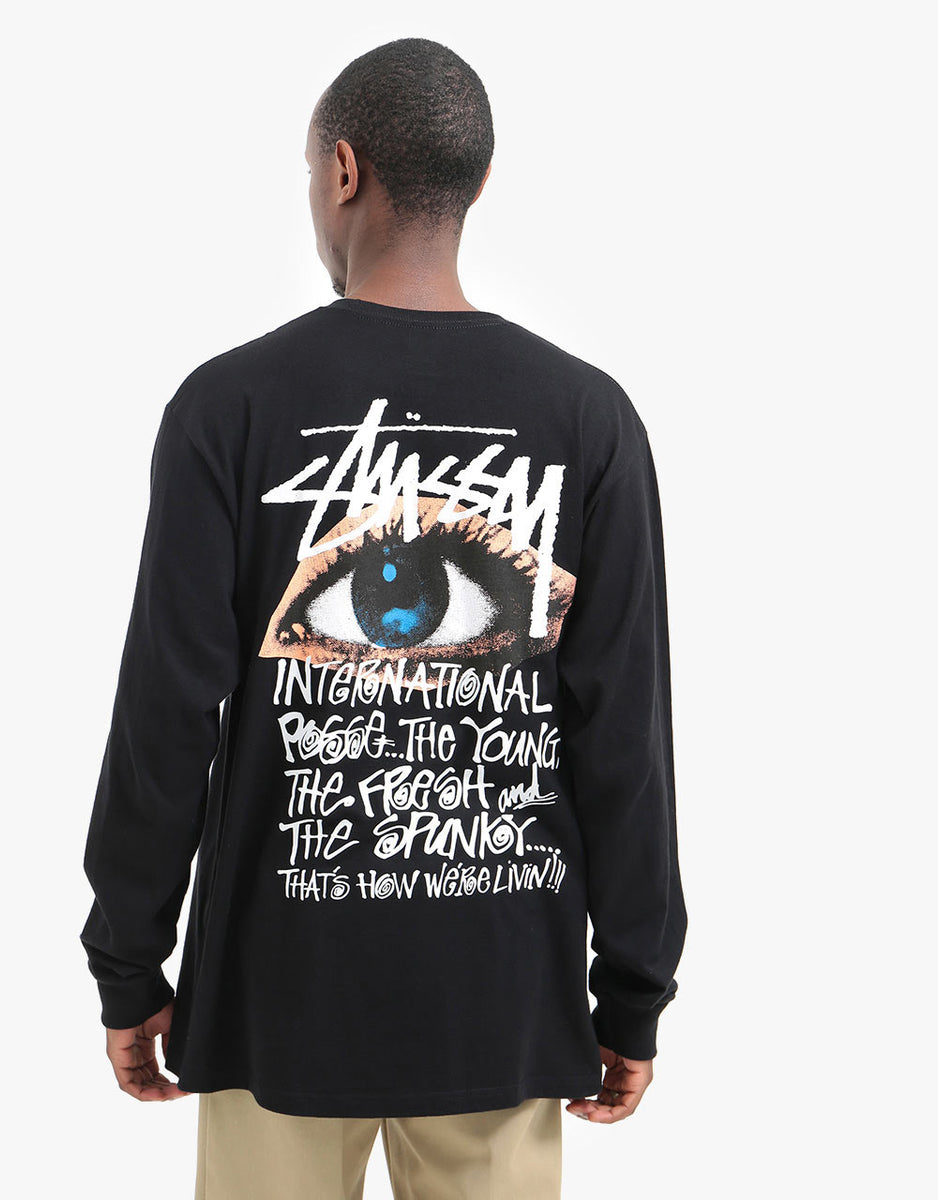 Stüssy Ocular L/S T-Shirt - Black – Route One