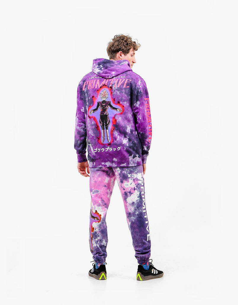 Primitive x Dragon Ball Super Goku Black Rose Washed Sweatpants - Purp - Route One