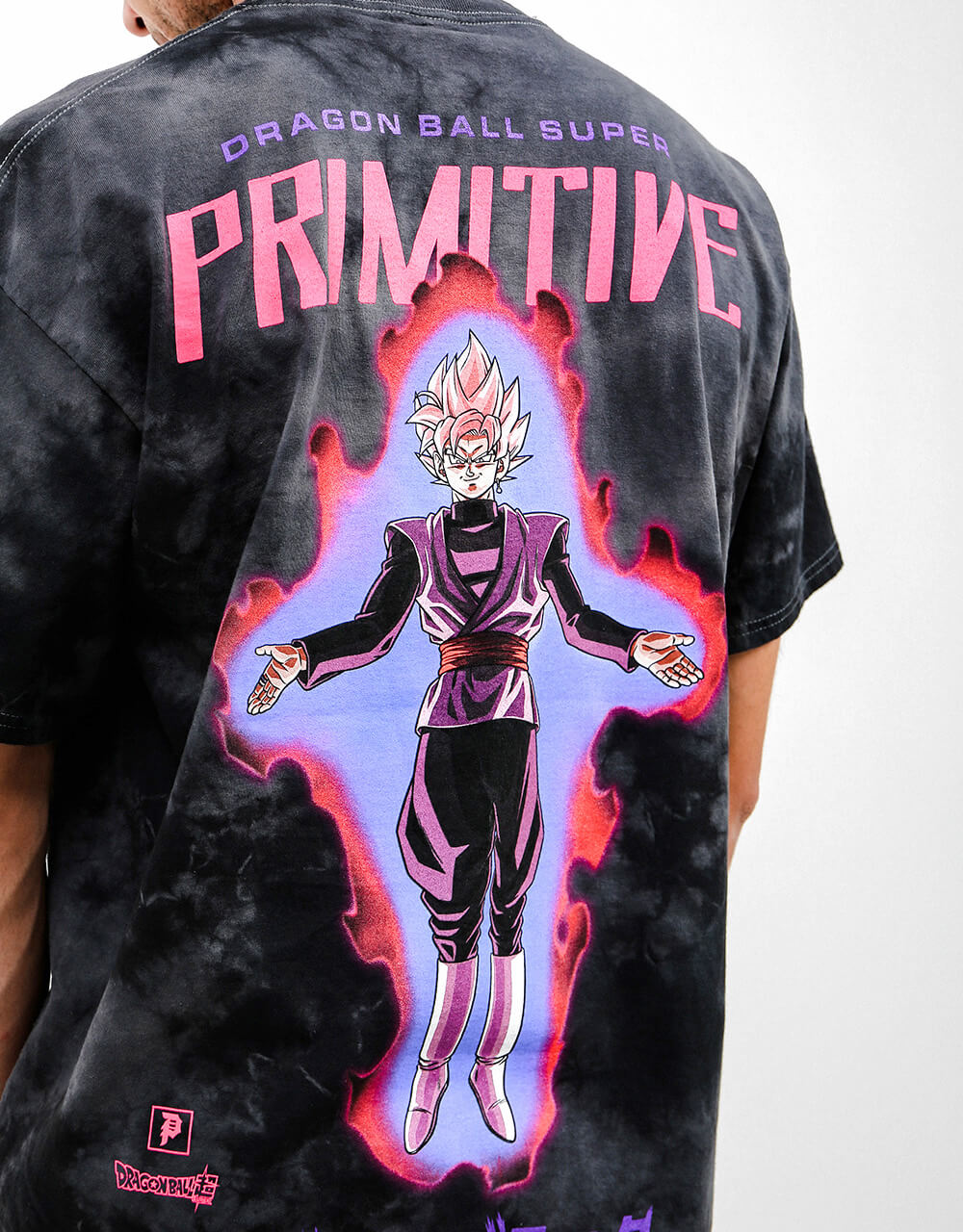 Primitive x Dragon Ball Super Goku Black Rose Washed T-Shirt - Black - Route One