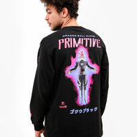 Primitive X Dragon Ball Super Goku Black Rose Parka Jacket Black Route One