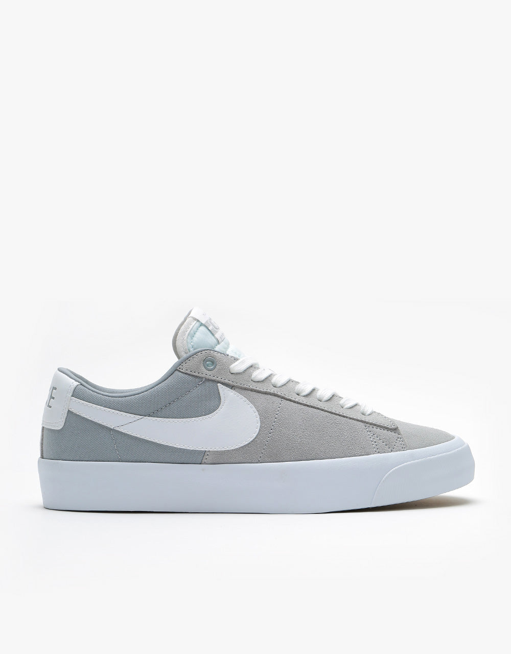 Nike Sb Zoom Blazer Low Pro Gt Skate Shoes Wolf Grey White Wolf Grey Route One