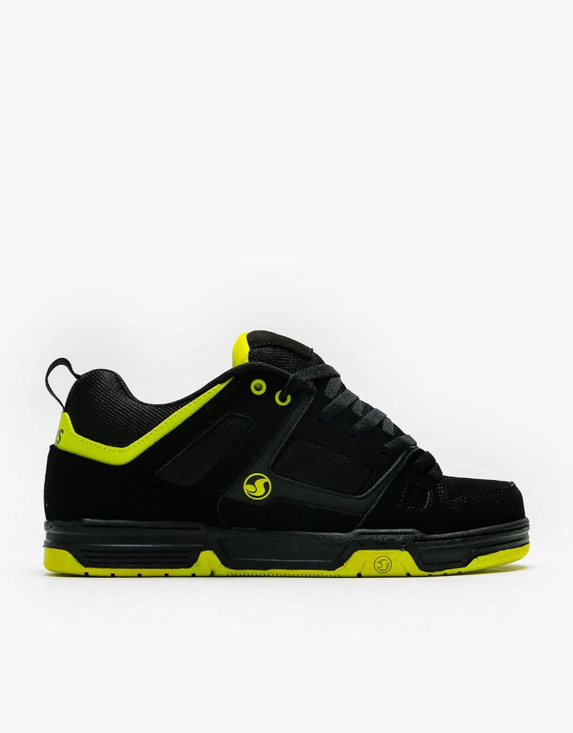 DVS Gambol Skate Shoes - Black/Lime Nubuck – Route One