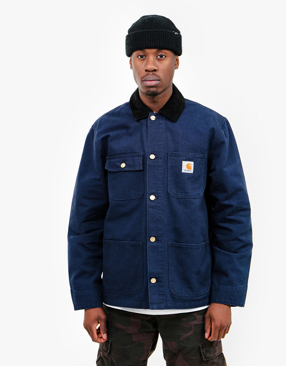 Carhartt WIP Michigan Coat - Dark Navy (Rinsed) – Route One