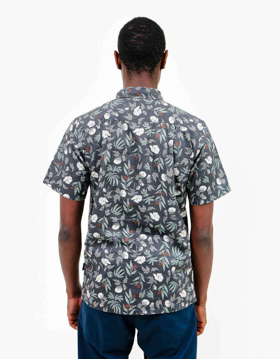 Patagonia Back Step S/S Shirt - Fiber Flora Multi: Forge Grey – Route One