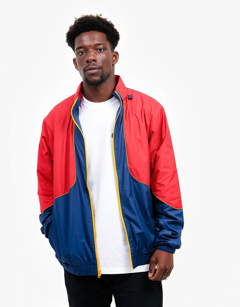 nike navy blue track jacket