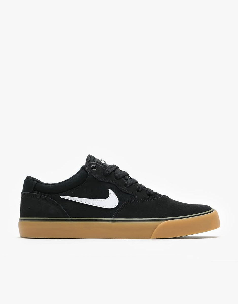 Nike SB Chron 2 Skate Shoes - Black/White-Black-Gum Light Brown – Route One