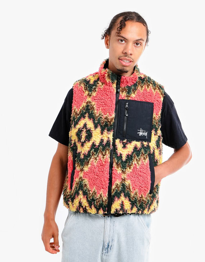 STUSSY FILLMORE SHERPA VEST おすすめネット 65.0%OFF www