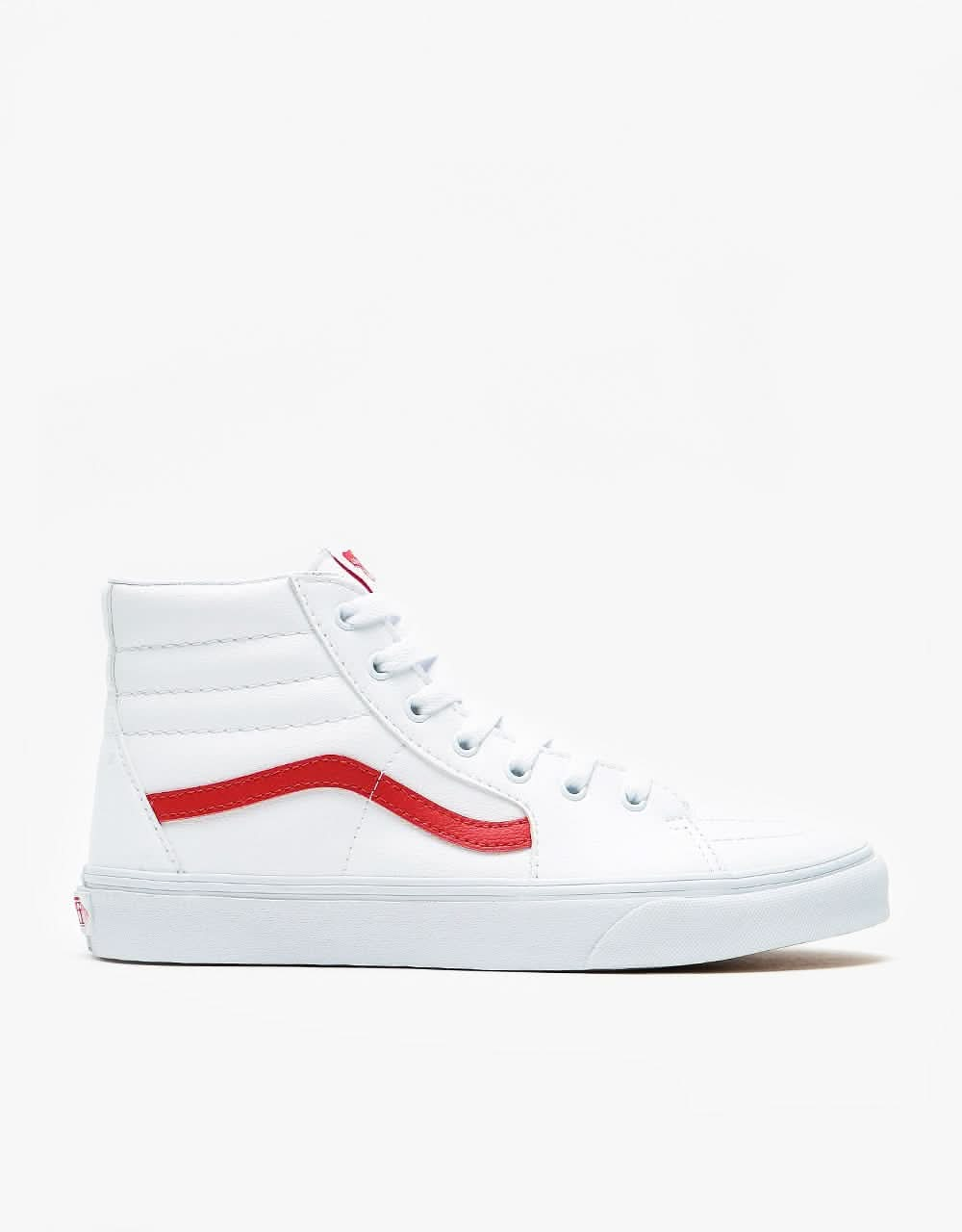 vans shoes white and red