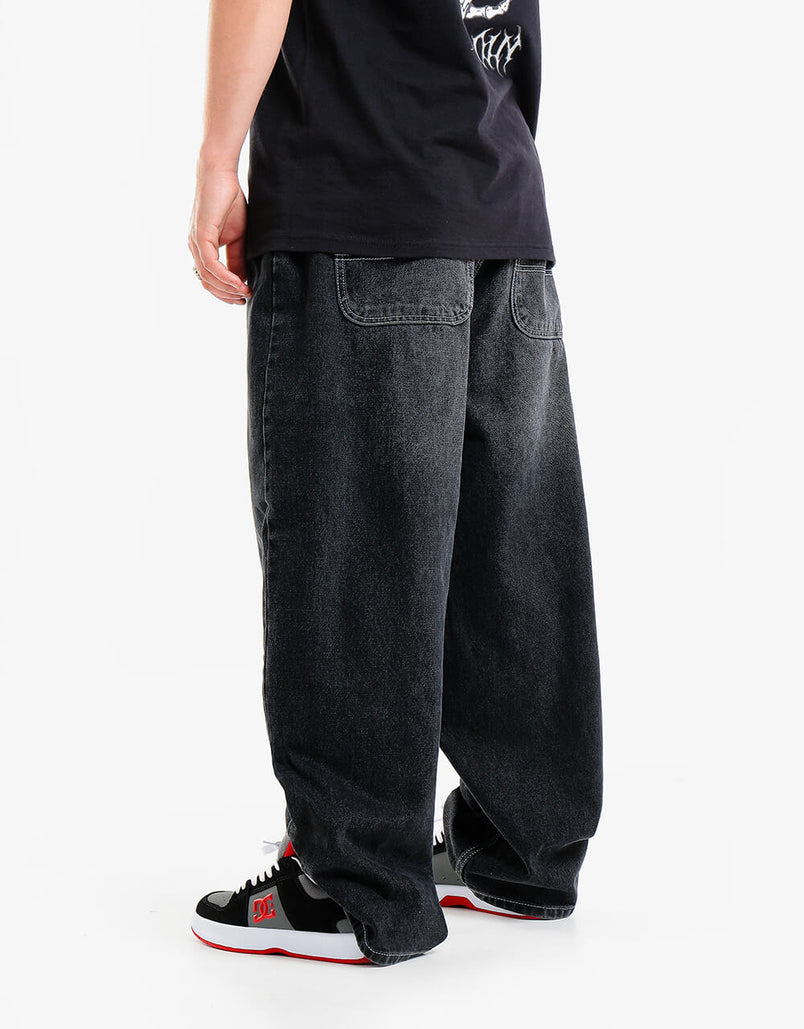 Route One Super Baggy XL Denim Jeans- Washed Black