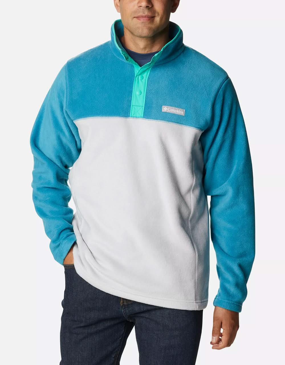 columbia teal fleece