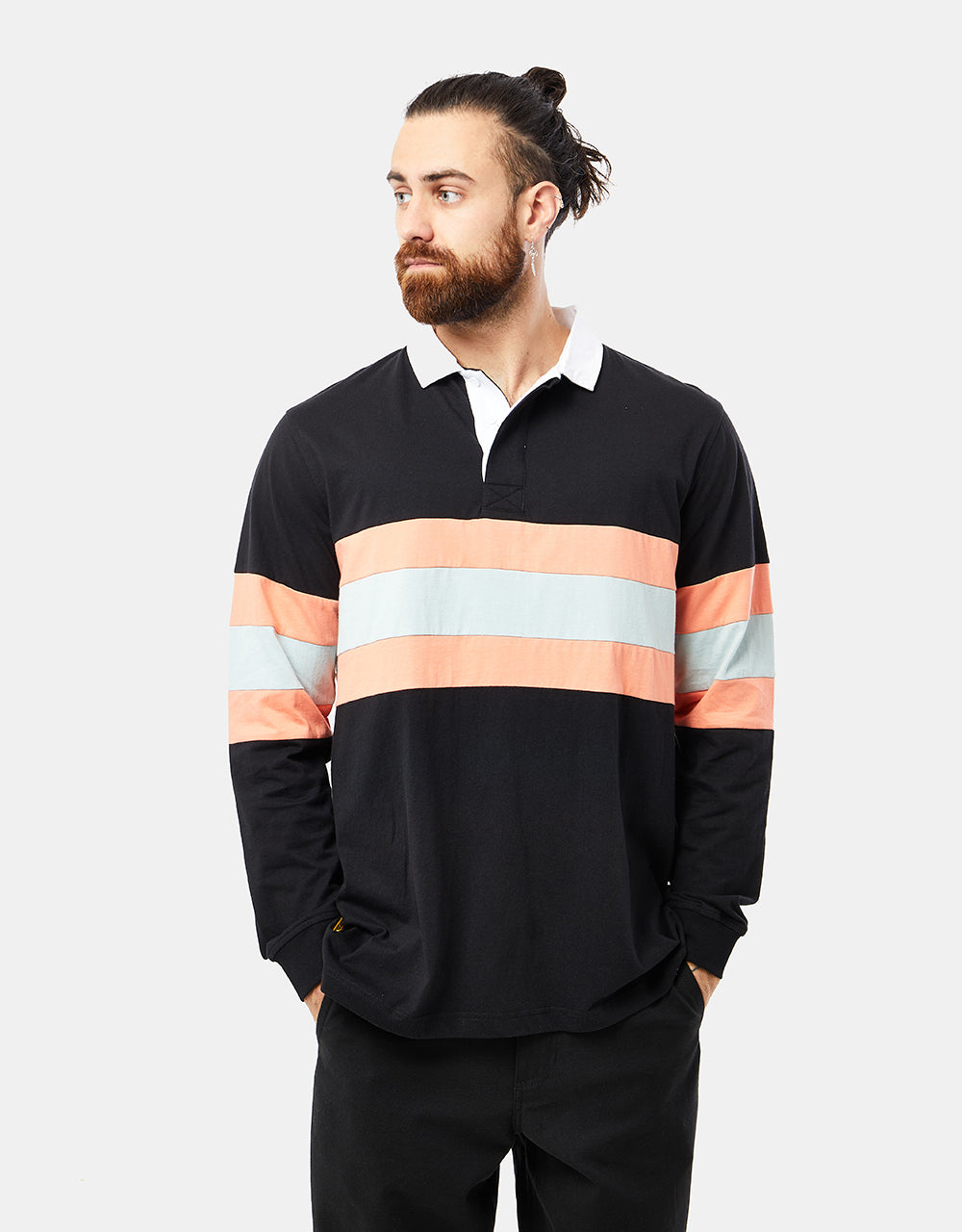 Stüssy Big Stripe L/S Rugby Shirt - Natural – Route One