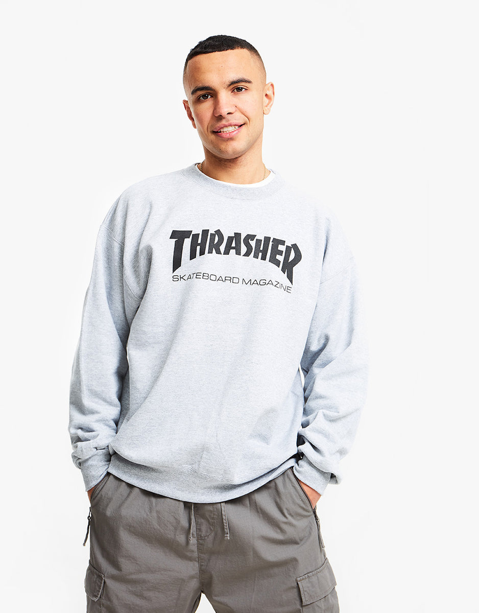 Thrasher Skate Mag Crewneck Sweat - Heather Grey – Route One