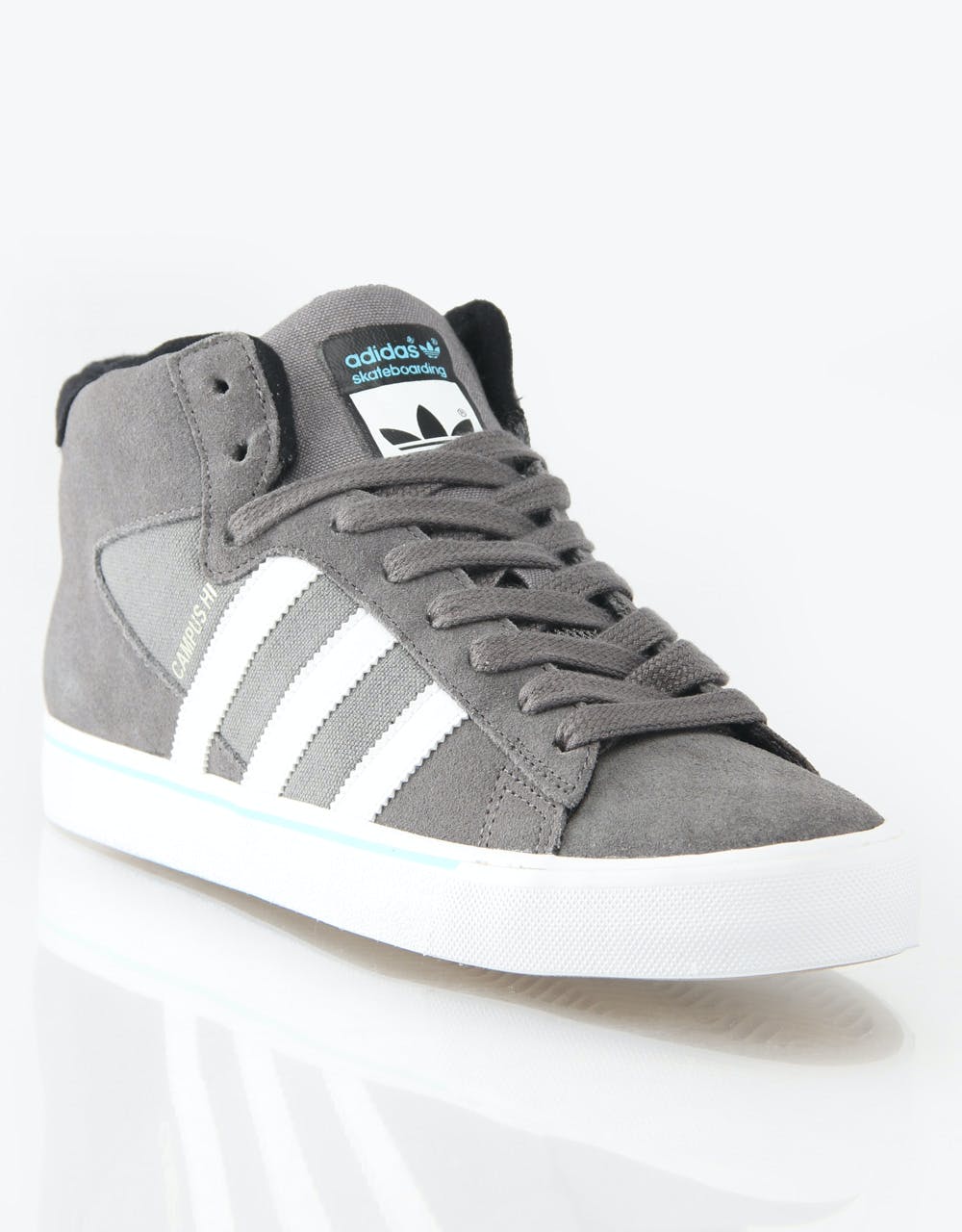 Adidas Campus Vulc Mid Skate Shoes - Cinder/White/Black – Route One