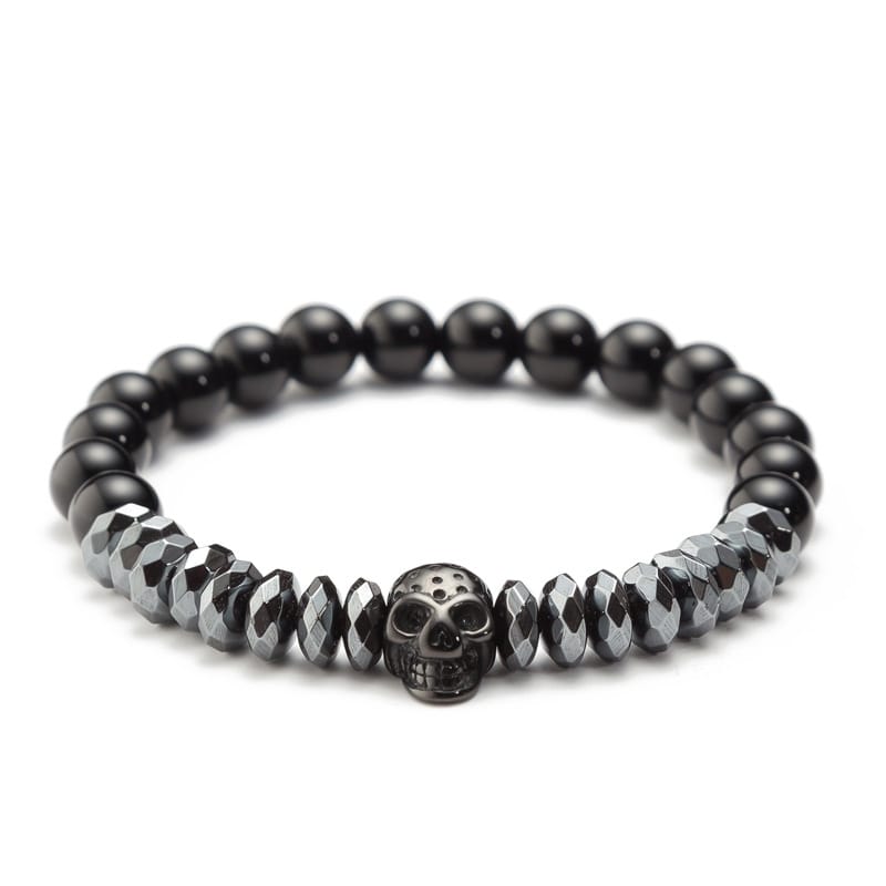 Mikro-eingelegtes Zirkon-Kronen-/Totenkopf-Armband