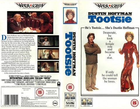 Tootsie VHS Cover