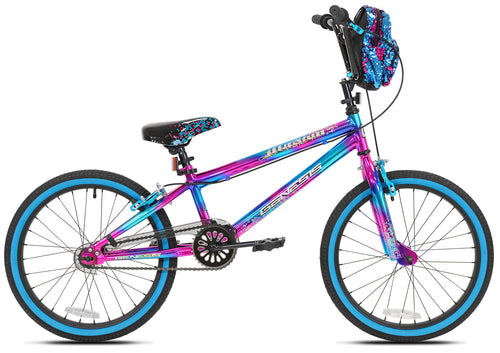 blue and purple bike