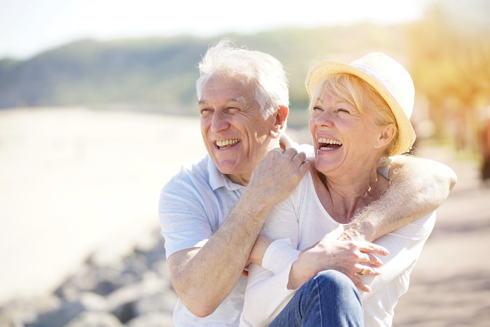 Elderly couple taking sea moss to lower blood pressure