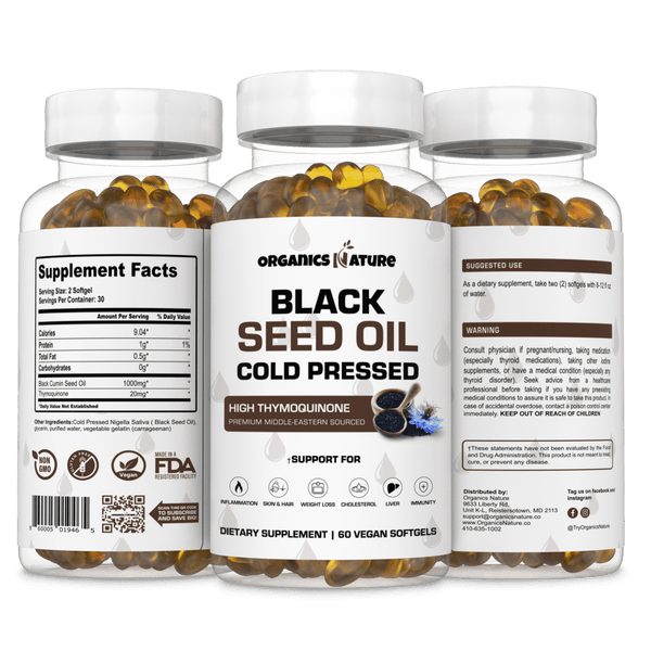 Organics Nature Black Seed Oil Capsules